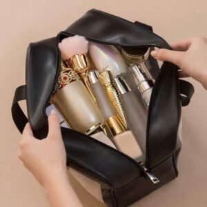 Premium PVC Waterproof Washbag – Portable Clear Toiletry & Makeup Kit Organizer Bag with Top Handle